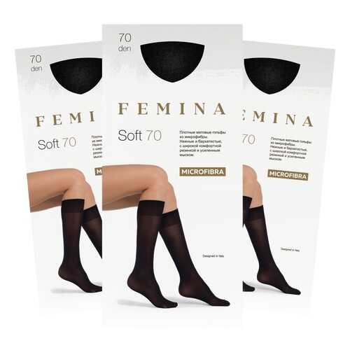 Набор гольфов женских FEMINA Soft 70 черных one size в Атлантик