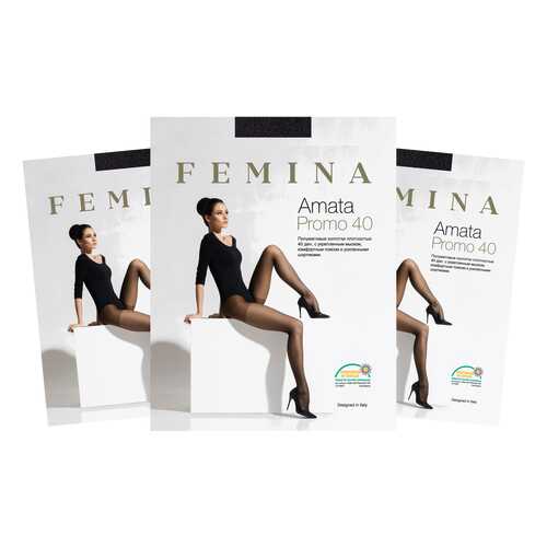 Колготки женские FM Amata Promo 40 den nero 3/M (набор 3 шт.) в Атлантик